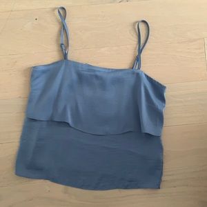 NWT blue Satin Slip Singlet Kristin Sundberg NA-KD